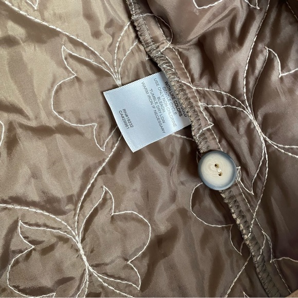 Alfred Dunner Jacket Womens Petite Beige Quilted Classic Grandmacore Luncheon - Picture 7 of 12